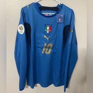 Italy Totti 2006 Home Jersey Size L